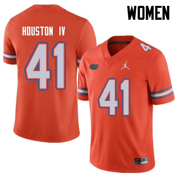 Jordan Brand Women #41 James Houston IV Florida Gators College Football Jerseys Orange